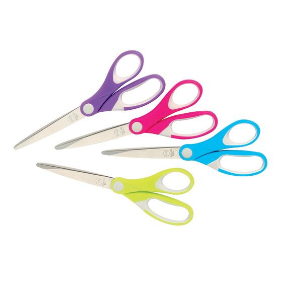 MARBIG ASSORTED COMFORT GRIP SCISSORS 182MM