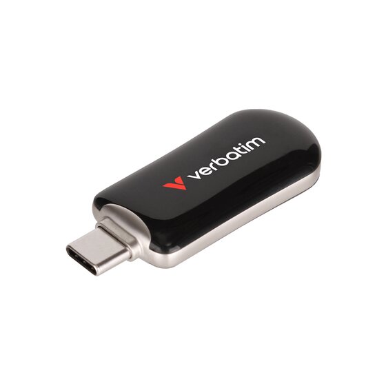 Verbatim Plectra USB-C Flash Drive – 256GB | Black
