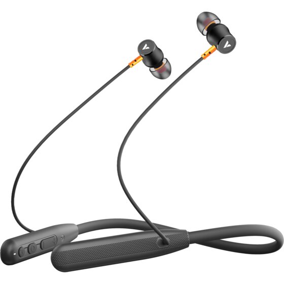 Verbatim TruSound Lite Neckband Earbuds – Black | ENC Noise Cancellation