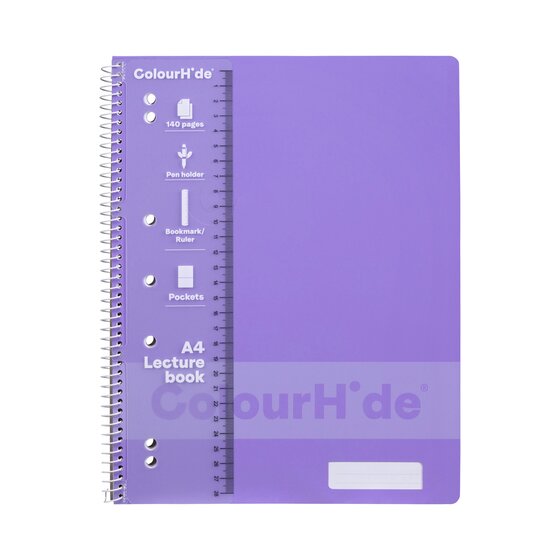 ColourHide Lecture Book – A4 – 140 Pages – Lavender